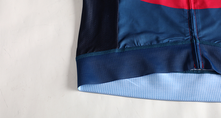 red cycling jersey